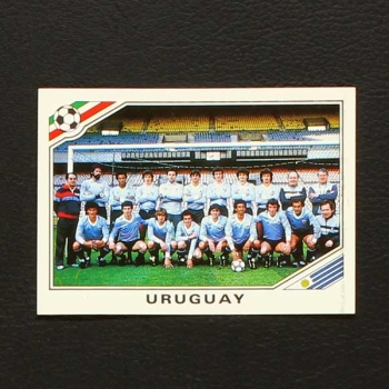 Mexico 86 No. 311 Panini sticker Team Uruguay