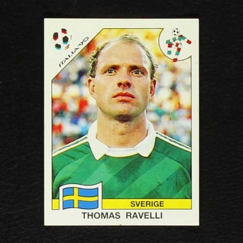 Italia 90 No. 230 Panini sticker Thomas Ravelli