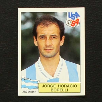 USA 94 Nr. 211 Panini Sticker Jorge Horacio Borelli