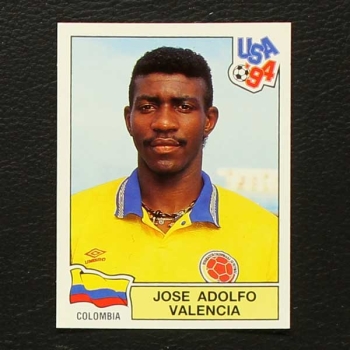 USA 94 Nr. 047 Panini Sticker Jose Adolfo Valencia