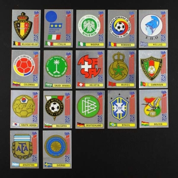 USA 94 sticker badges from Panini - german version