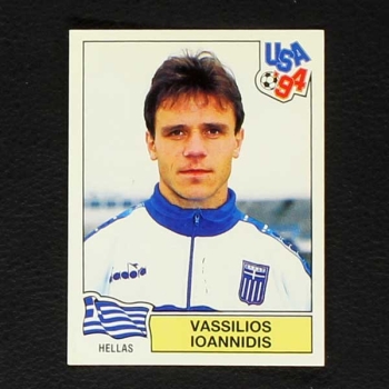USA 94 Nr. 227 Panini Sticker Vassilios Ioannidis