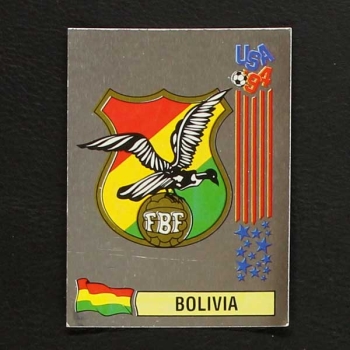 USA 94 Nr. 185 Panini Sticker Wappen Bolivia