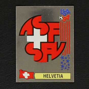USA 94 No. 020 Panini sticker badge Helvetia