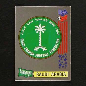USA 94 Nr. 319 Panini Sticker Wappen Saudi Arabia