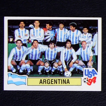 USA 94 Nr. 218 Panini Sticker Argentina - braun
