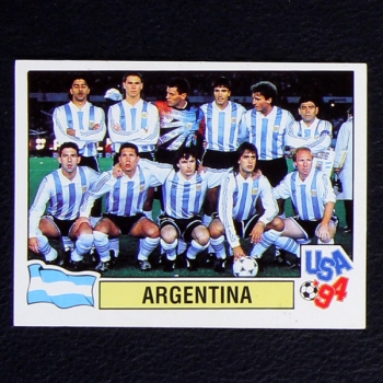 USA 94 Nr. 218 Panini Sticker Argentina - braun