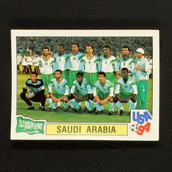 USA 94 Nr. 328 Panini Sticker Mannschaft Saudi Arabia