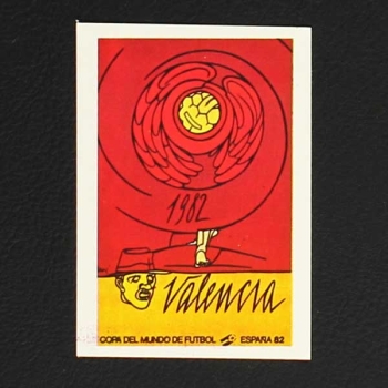 Espana 82 Nr. 028 Panini Sticker Valencia Plakat