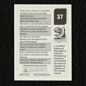 Lucas Thwala Panini Sticker Nr. 37 - South Africa 2010