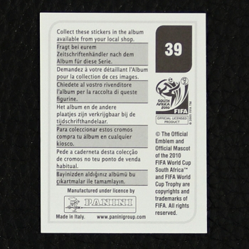 Macbeth Sibaya Panini Sticker Nr. 39 - South Africa 2010