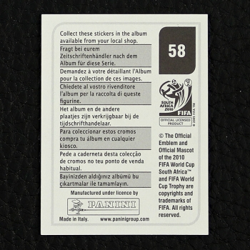 Pavel Pardo Panini Sticker Nr. 58 - South Africa 2010