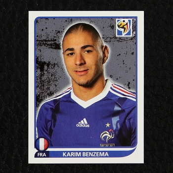 Karim Benzema Panini Sticker No. 104 - South Africa 2010