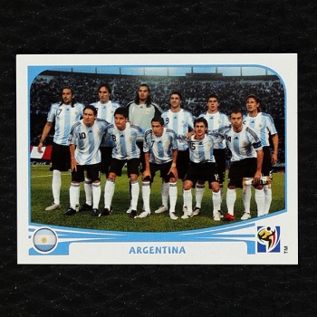 Argentina Team Panini Sticker No. 106 - South Africa 2010
