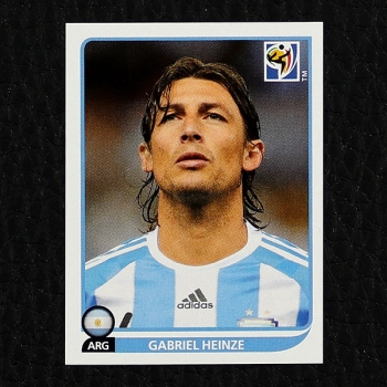 Gabriel Heinze Panini Sticker No. 110 - South Africa 2010