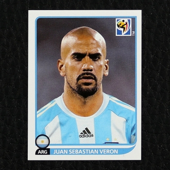 Juan Sebastian Veron Panini Sticker No. 118 - South Africa 2010