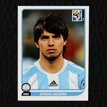 Sergio Agüero Panini Sticker No. 121 - South Africa 2010