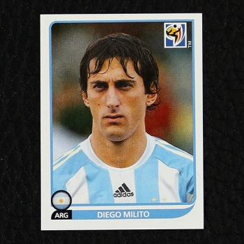 Diego Milito Panini Sticker No. 123 - South Africa 2010