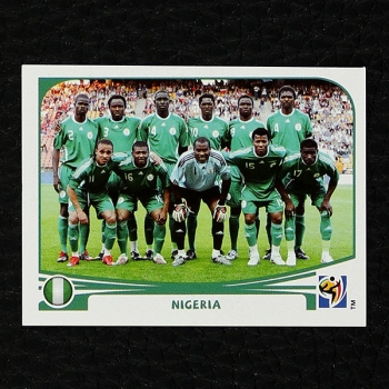 Nigeria Team Panini Sticker No. 125 - South Africa 2010