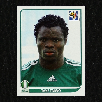 Taye Taiwo Panini Sticker No. 129 - South Africa 2010