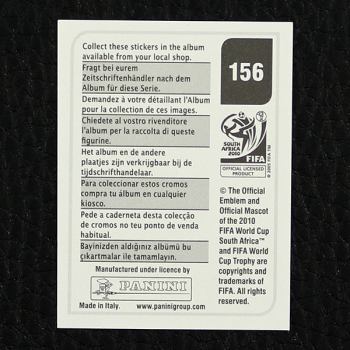 Lee Chung-Yong Panini Sticker Nr. 156 - South Africa 2010