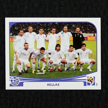 Griechenland Team Panini Sticker Nr. 163 - South Africa 2010