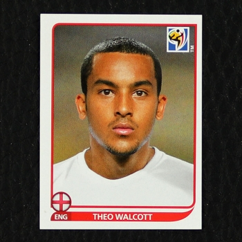 Theo Walcott Panini Sticker No. 196 - South Africa 2010