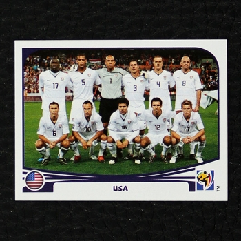 USA Team Panini Sticker No. 201 - South Africa 2010