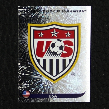 USA Badge Panini Sticker No. 202 - South Africa 2010
