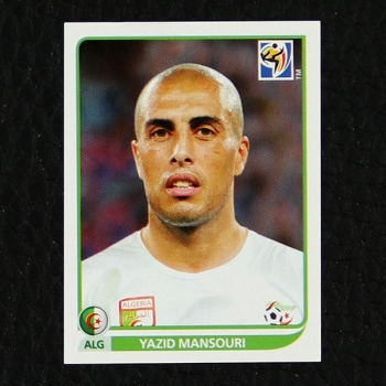 Yazid Mansouri Panini Sticker No. 229 - South Africa 2010