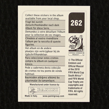 Per Mertesacker Panini Sticker Nr. 262 - South Africa 2010