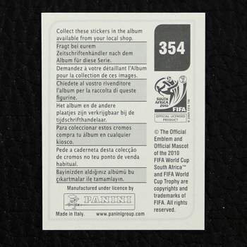 Preview: Dänemark Emblem Panini Sticker Nr. 354 - South Africa 2010