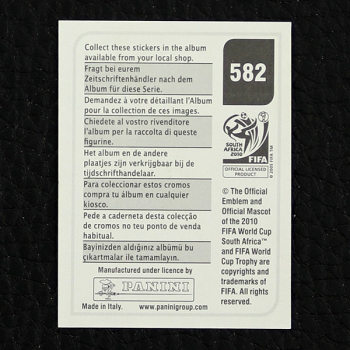 Switzerland Badge Panini Sticker No. 582 - South Africa 2010