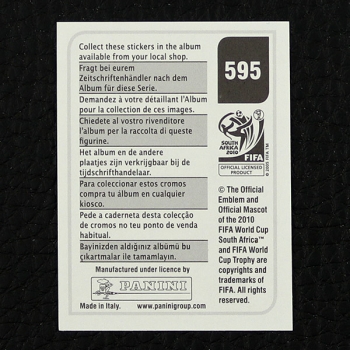 Hakan Yakin Panini Sticker No. 595 - South Africa 2010