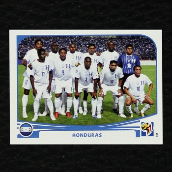 Honduras Team Panini Sticker No. 600 - South Africa 2010