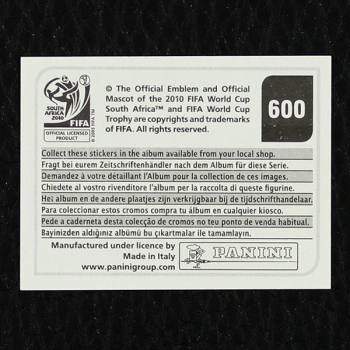 Honduras Team Panini Sticker No. 600 - South Africa 2010