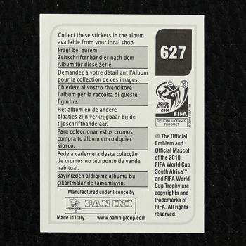 Mauricio Isla Panini Sticker Nr. 627 - South Africa 2010