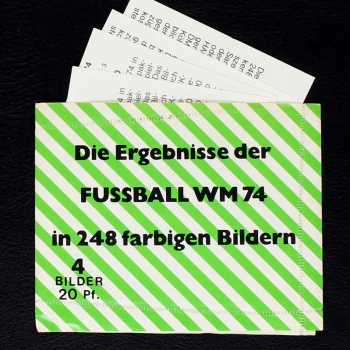 Fußball WM 74 Stockhaus Sticker Tüte