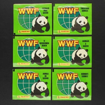WWF Bedrohte Tierwelt Panini Sticker Tüte