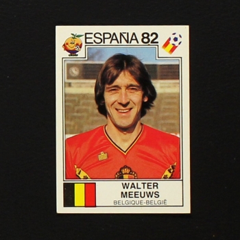 Espana 82 Nr. 204 Panini Sticker Walter Meeuws