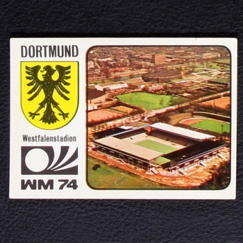 Westfalenstadion Sticker No. 77 Panini - München 74