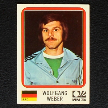 Wolfgang Weber Sticker No. 90 Panini - München 74