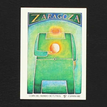 Espana 82 Nr. 029 Panini Sticker Zaragoza Plakat