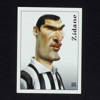 Zidane Cartoon Panini Sticker Series Calciatoi 2000