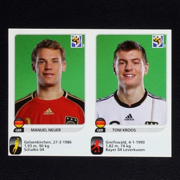 South Africa 2010 Panini update Sticker Neuer und Kroos