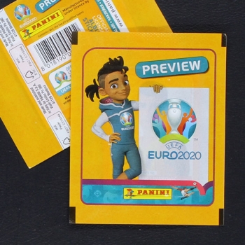 Euro 2020 Review Panini Sticker Tüte orange