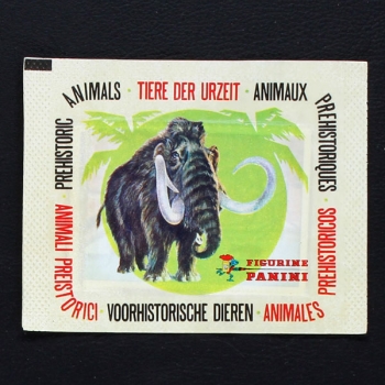 Tiere der Urzeit 1974 Panini Sticker Tüte