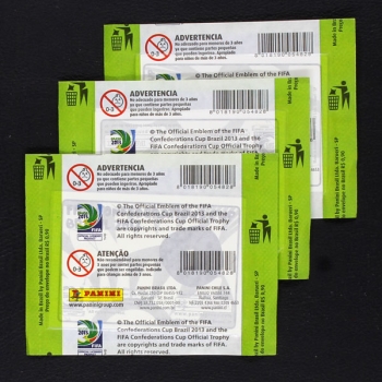 Brasil 2013 Confederations Cup Panini 3 Brasil Versionen