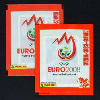 Euro 2008 Swiss Panini Sticker Tüte 2 Versionen