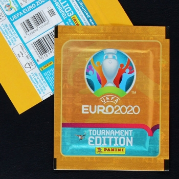 Euro 2020 Tournament Panini Sticker Tüte deutsche Version